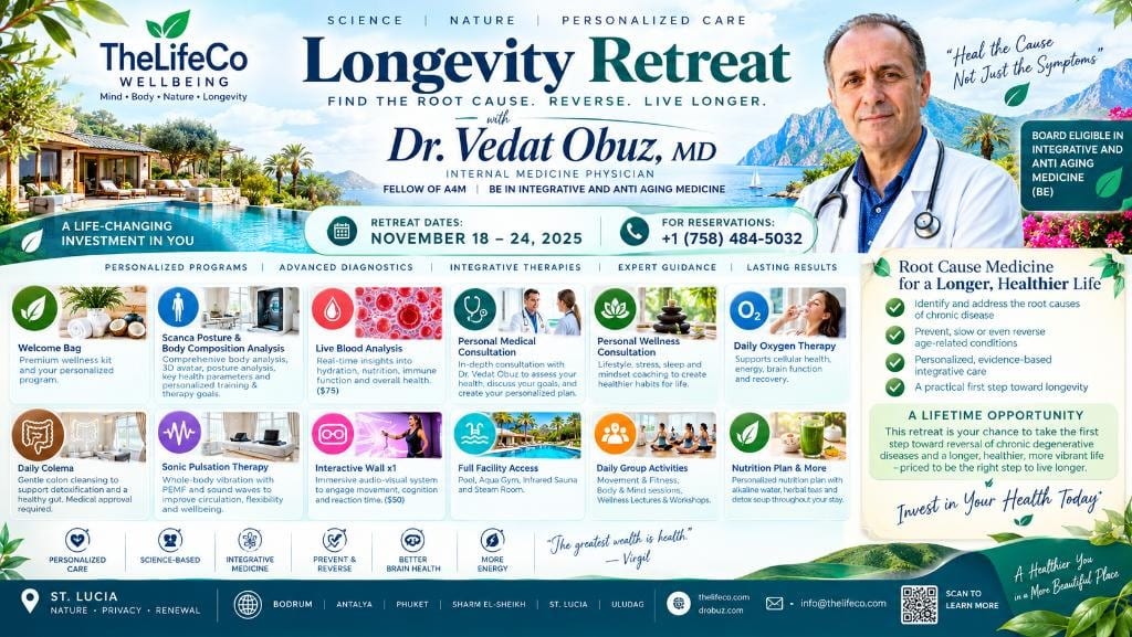Longevity Retreat with Dr. Vedat Obuz — November 2026